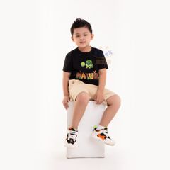 Đồ bộ bé trai thời trang cao cấp Relax Kids KWN1002- Trắng