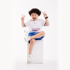 Đồ bộ bé trai thời trang cao cấp Relax Kids KWN1001- Trắng Xanh