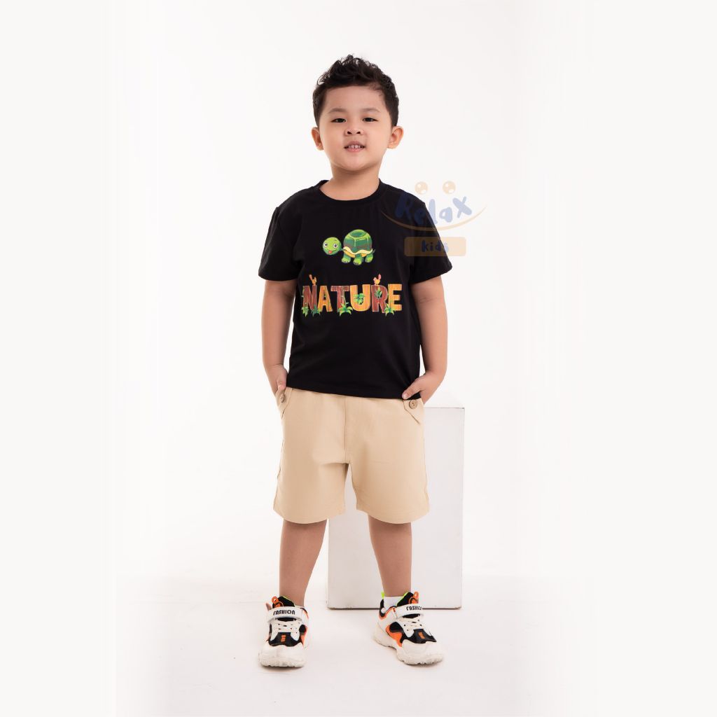 Đồ bộ bé trai thời trang cao cấp Relax Kids KWN1002- Đen