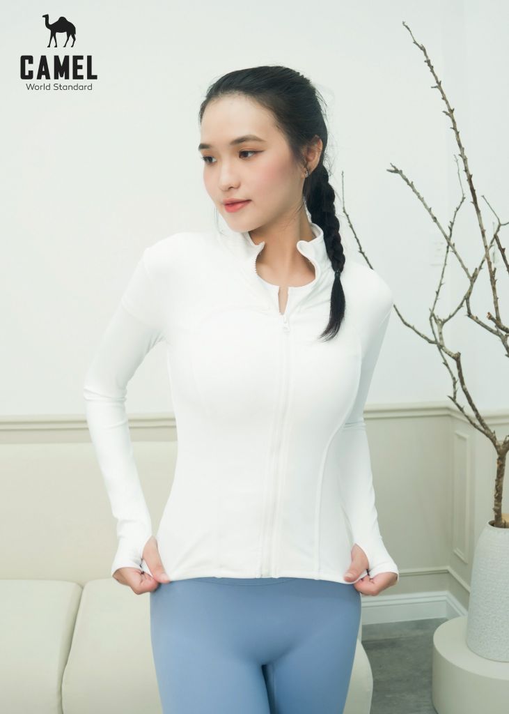 ÁO KHOÁC THỂ THAO BODY NỮ CAMEL CAO CẤP CWSA.T009
