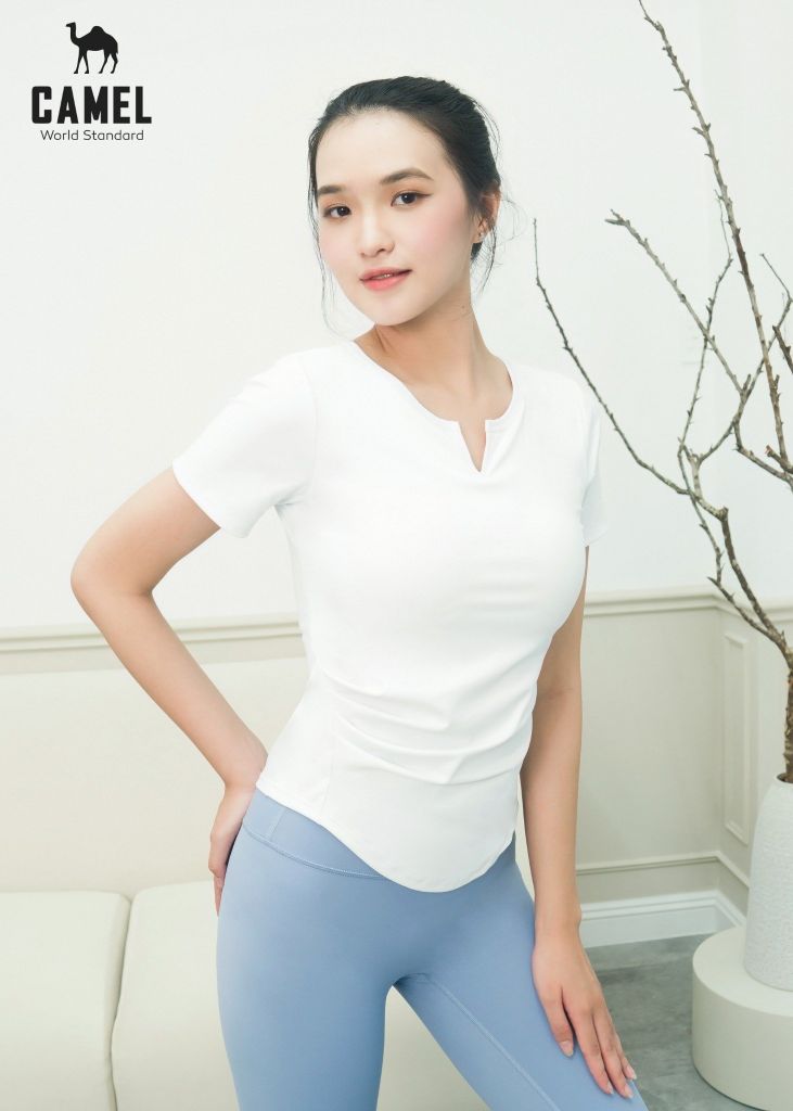 ÁO THUN BODY THỂ THAO - YOGA CAO CẤP CAMEL CWSA.T010