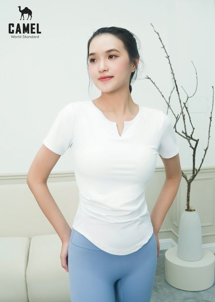 ÁO THUN BODY THỂ THAO - YOGA CAO CẤP CAMEL CWSA.T010