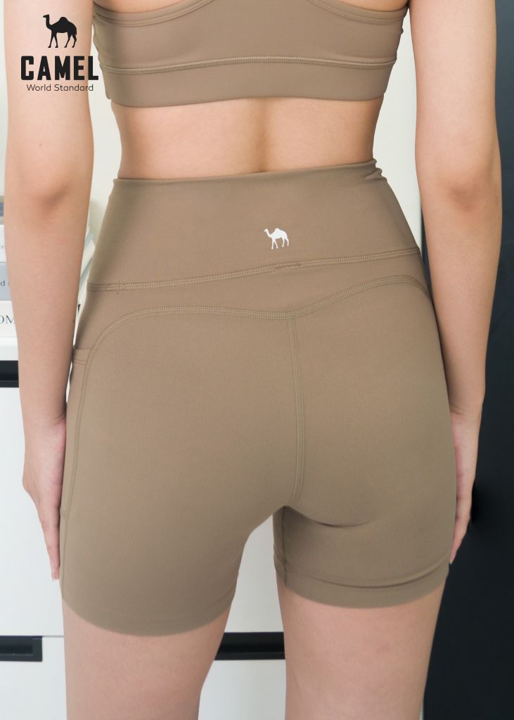 Camel Quần Bike short thể thao cơ bản lưng cao thể thao CWSQ.T007