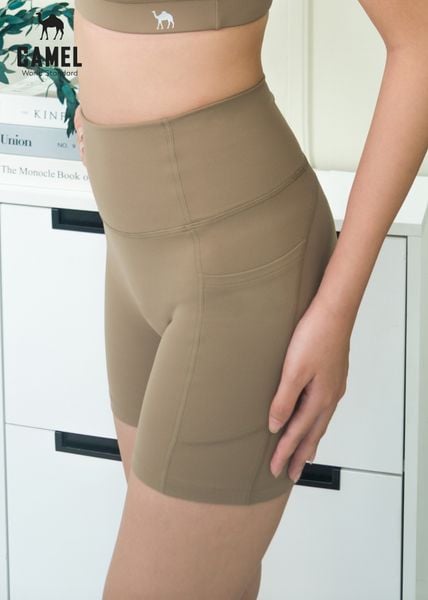 Camel Quần Bike short thể thao cơ bản lưng cao thể thao CWSQ.T007