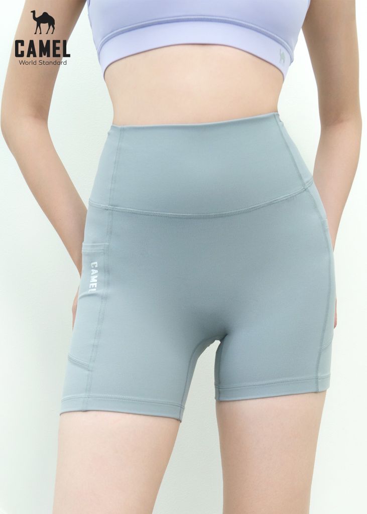Camel Quần Bike short thể thao cơ bản lưng cao thể thao CWSQ.T007
