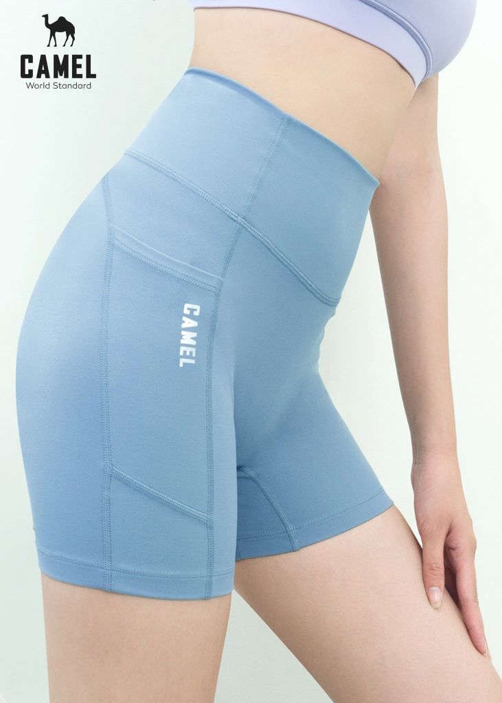 Camel Quần Bike short thể thao cơ bản lưng cao thể thao CWSQ.T007
