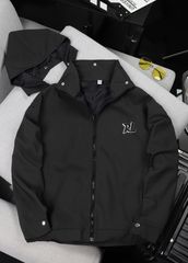 ÁO KHOÁC KAKI UNI SIMPLE RUJK002- ĐEN