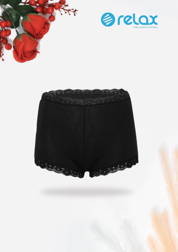 Quần lót nữ body short RQW010- Cotton phối ren