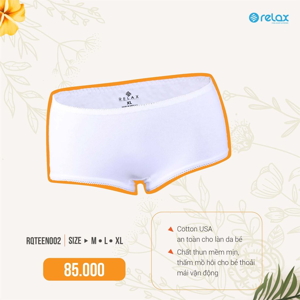 Quần lót bé gái RQTEEN002- Thun cotton