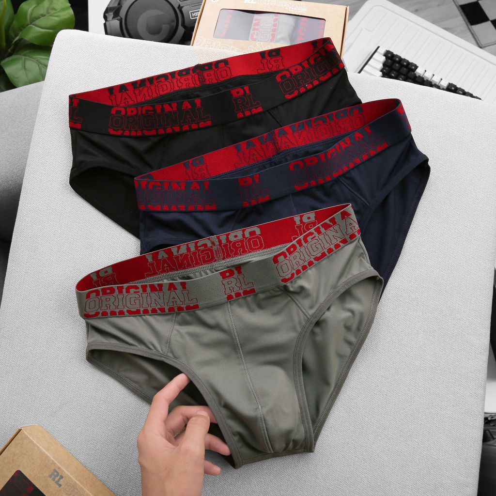 |Combo 3 quần| Lót nam Tam Giác Relax cao cấp New.RDO122 co giãn, thoáng mát, thấm hút mồ hôi kháng khuẩn tốt