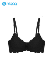 ÁO NGỰC NỮ PHỐI REN RAY037 CÚP T-SHIRT, KHÔNG GỌNG