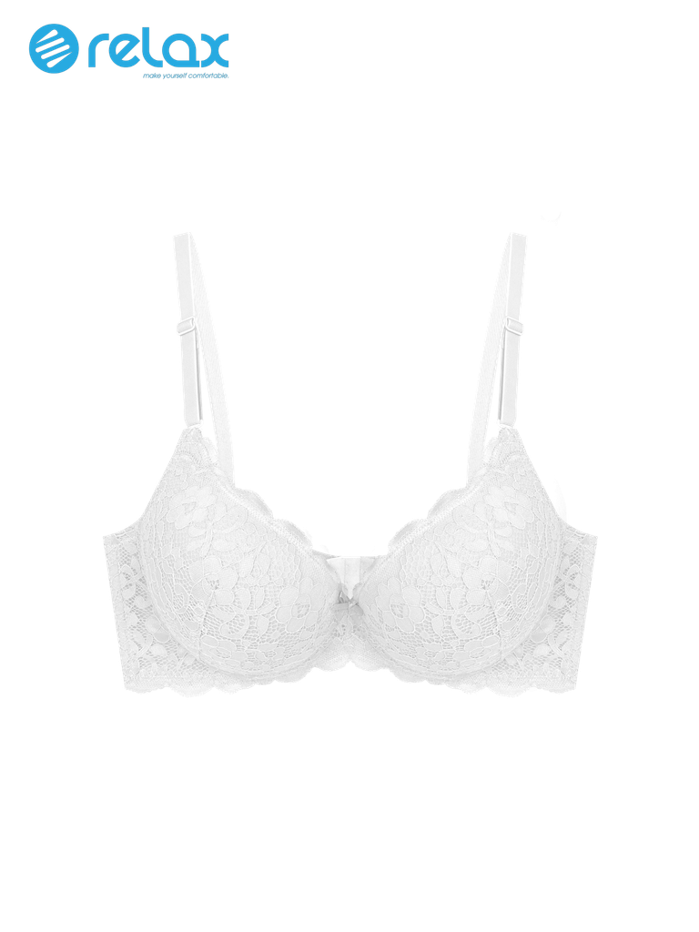 ÁO NGỰC NỮ PHỐI REN RAY037 CÚP T-SHIRT, KHÔNG GỌNG