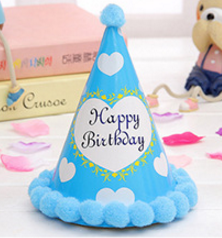 Mũ trang trí sinh nhật viền bi_Happy birthday