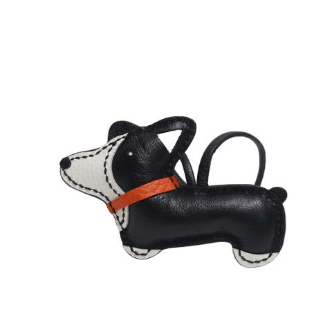 Đen - Trắng / W-8cm / Da bò thật