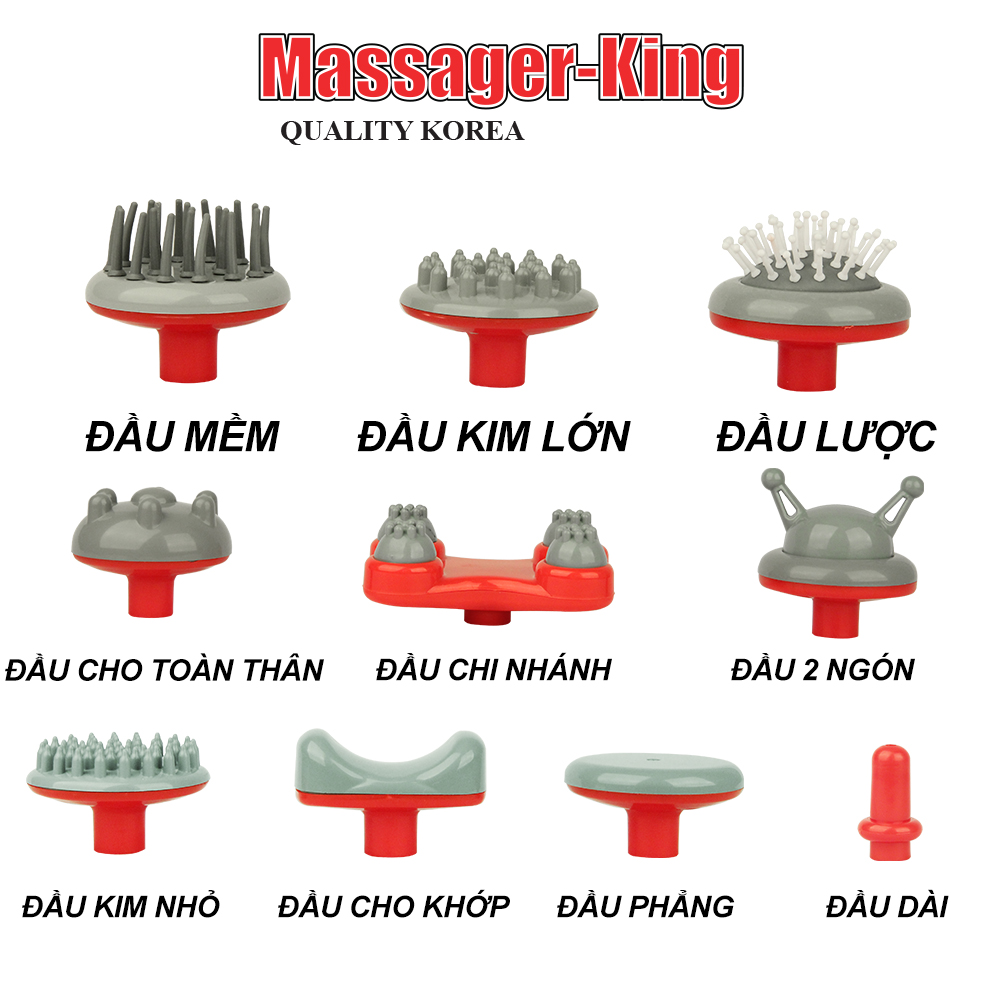 Máy massage King 10 đầu Koarea - Hàn Quốc