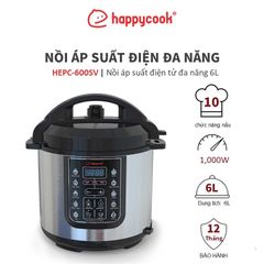 Nồi áp suất điện tử Happy Cook 6L HEPC-600SV