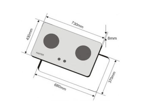 Bếp gas âm Faster FS-272S