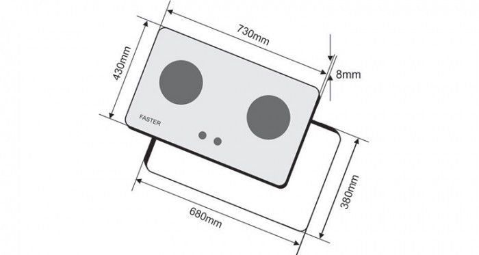 Bếp gas âm Faster FS-292A