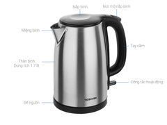 Siêu tốc inox TOSHIBA 1,8 lít 17SH2NV