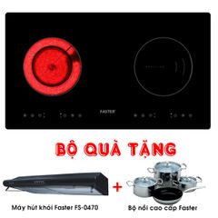 Bếp âm ĐIỆN TỪ + HỒNG NGOẠI Faster FS-288HI