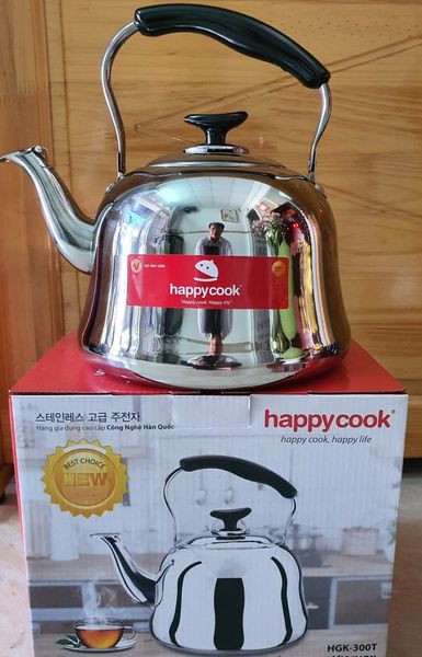 Ấm đun gas ionx bếp từ Happy Cook 5 LÍT