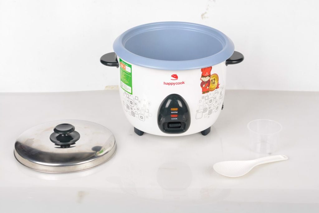 Nồi cơm điện nắp rời 1,8 lít Happy Cook - Lòng chống dính