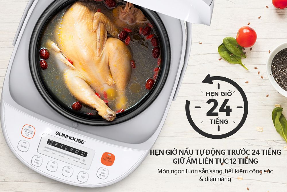 Nồi cơm điện tử SUNHOUSE MAMA 1,8 lít SHD-0986