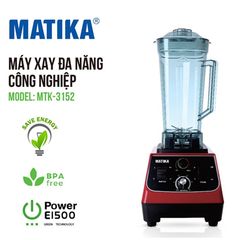 Máy xay đa năng công nghiệp Matika MTK-3152 (1500W - Dung tích: 2L)