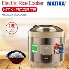 Nồi cơm điện Matika MTK-RC2875 (Lòng chống dính - 2,8L)