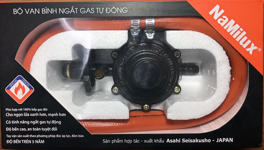 Bộ van dây ngắt gas tự động Namilux (Xám)