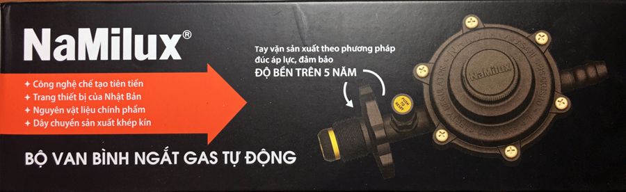 Bộ van dây ngắt gas tự động Namilux (Xám)