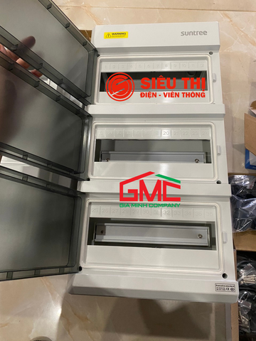 Hộp phân phối điện SH36PN 3 tầng (4 thanh đồng) 36 module Suntree