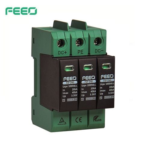 Chống sét DC 3P, 1000VDC, 20-40KA FSP-D40 FEEO