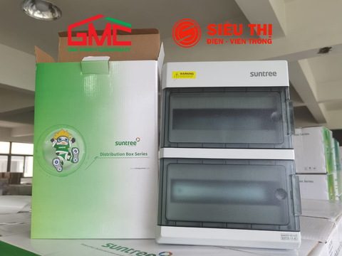 Hộp phân phối điện PMH24PN (2 thanh đồng) 24 module Suntree (Model 2024)