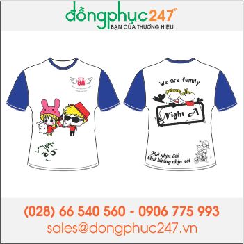 Mẫu áo lớp đẹp LOP03 - LỚP 9A WE ARE FAMILY