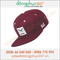 NÓN LƯỠI TRAI SNAPBACK đỏ đô