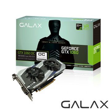 VGA GALAX GTX 1060 OC 3G BLACK 2 fan NEW