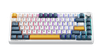 Bàn Phím Cơ Machenike K600-B82W Tri-mode RGB White GR Silver Switch