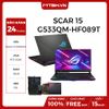 LAPTOP ASUS ROG STRIX SCAR 15 G533QM-HF089T RYZEN 9 5900HX | RTX 3060 6GB | 16GB RAM | 1TB SSD | 15.6″ FHD IPS 300HZ | OPTICAL KEYBOARD RGB WIN 10 VSC