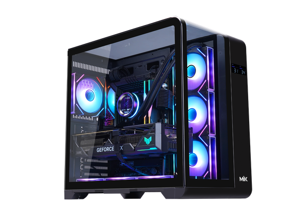 Case Mik Barbatos ATX Black AIO 360 View 3 Góc