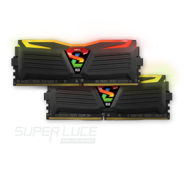 RAM DDR4 16GB GEIL SUPER LUCE BUSS 3200 RGB BLACK