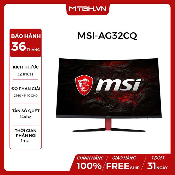 LCD MSI 32 INCH CONG OPTIX AG32CQ WQHD - 144HZ