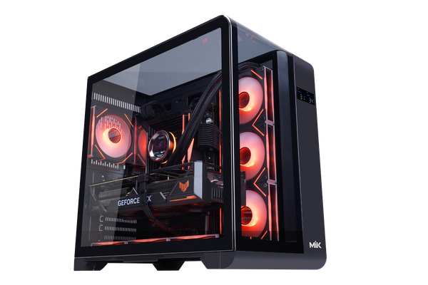 Case Mik Barbatos ATX Black AIO 360 View 3 Góc