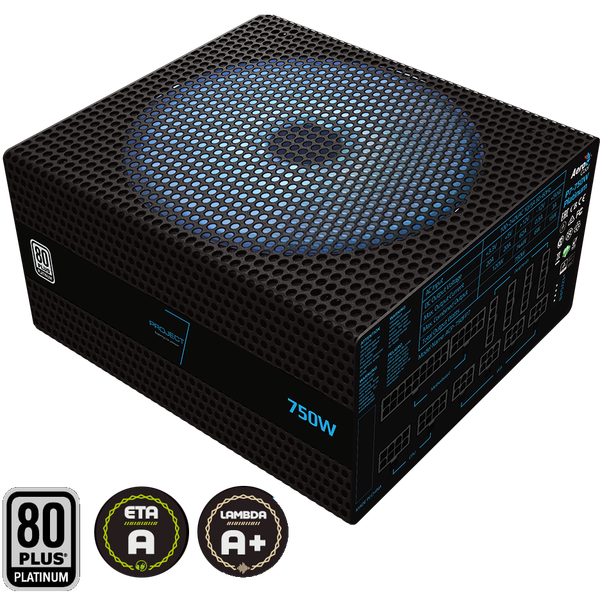 PSU AEROCOOL P7-750W Platinum RGB full moduler (Project7) ( Bảo hành 10 năm )