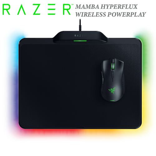 COMBO MOUSE PAD Razer Mamba + Firefly HYPERFLUX NEW