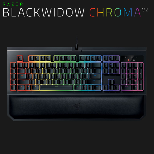 BÀN PHÍM CƠ Razer BlackWidow Chroma V2 (YELLOW SWITCHES) NEW BH 24TH