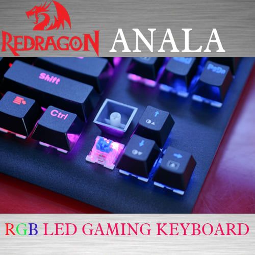 BÀN PHÍM CƠ REDRAGON ANALA RGB BLUE SWITCH (MODEL:K568) NEW BH 12TH