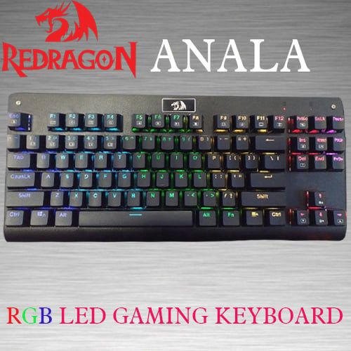 BÀN PHÍM CƠ REDRAGON ANALA RGB BLUE SWITCH (MODEL:K568) NEW BH 12TH