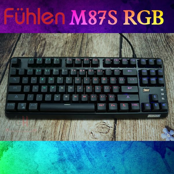 BÀN PHÍM CƠ FUHLEN M87S BLACK BLUE SWITCH NEW BH 24TH