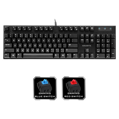 BÀN PHÍM CƠ GIGABYTE FORCE K81 (RED SWITCH) NEW BH 24TH